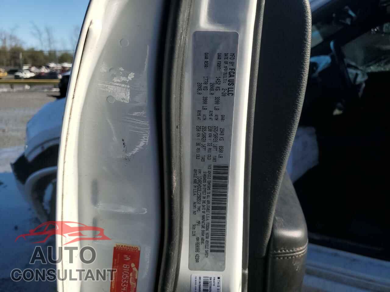 DODGE DURANGO 2020 - 1C4RDHDG3LC296510