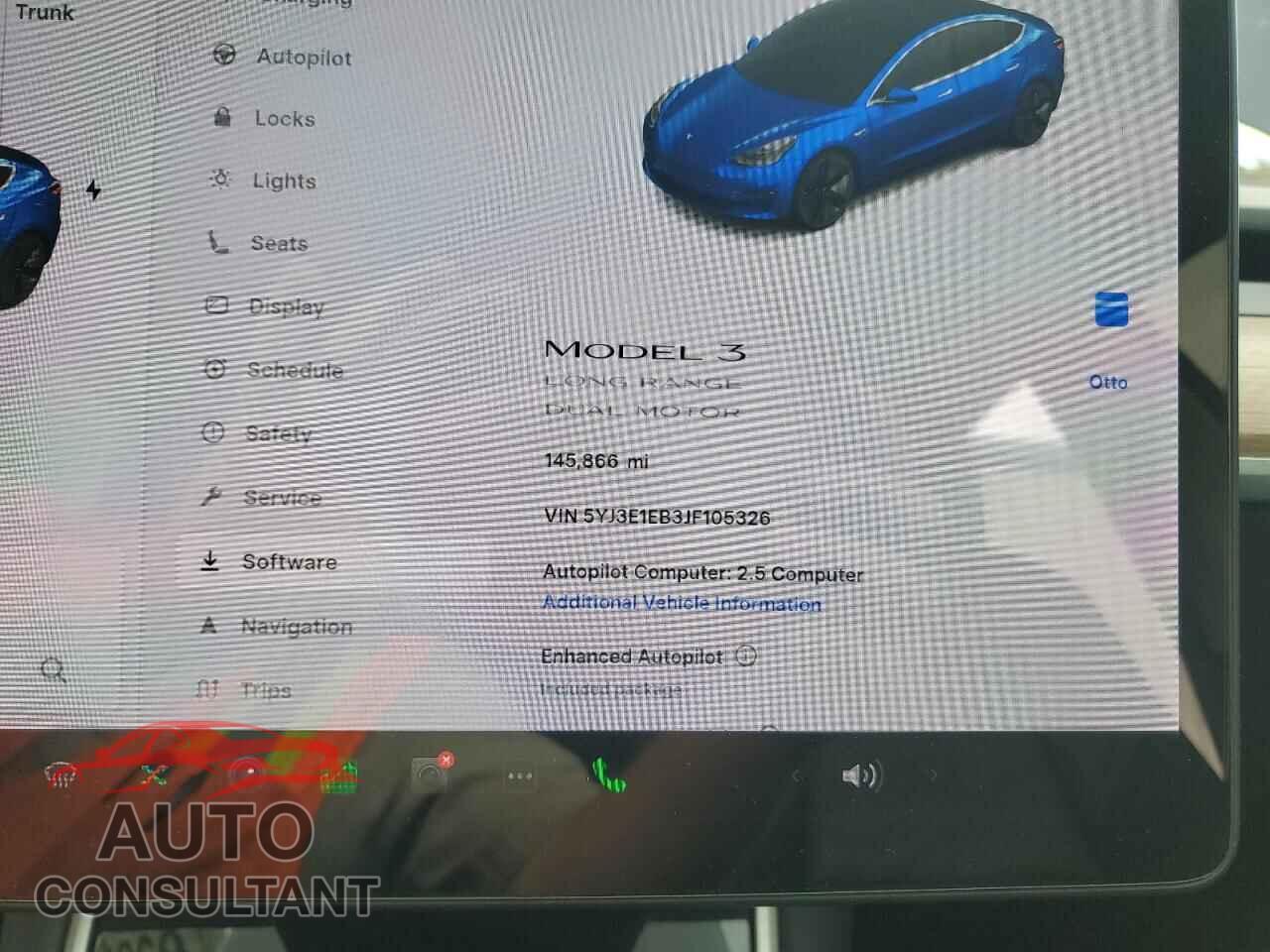 TESLA MODEL 3 2018 - 5YJ3E1EB3JF105326