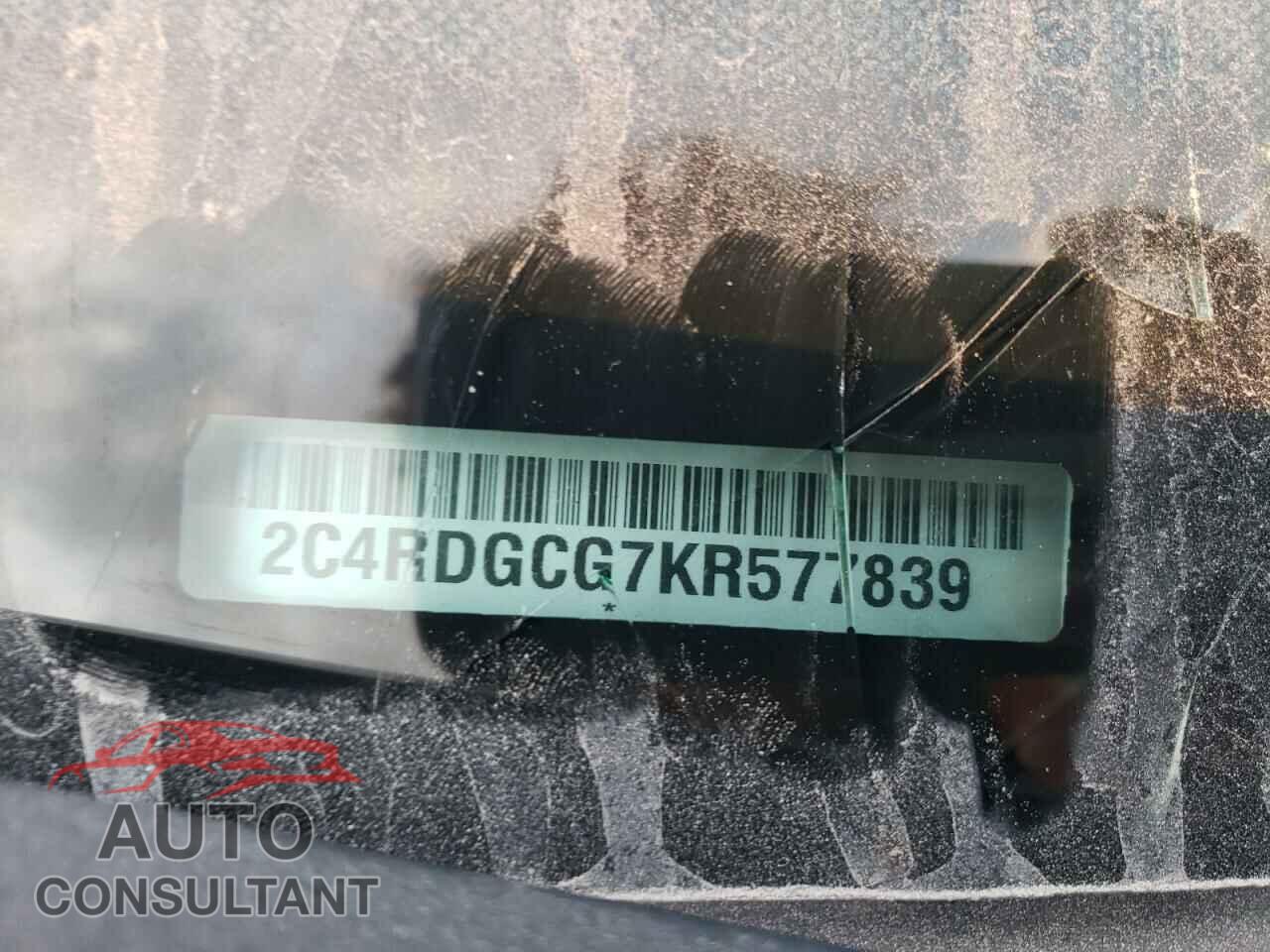 DODGE CARAVAN 2019 - 2C4RDGCG7KR577839