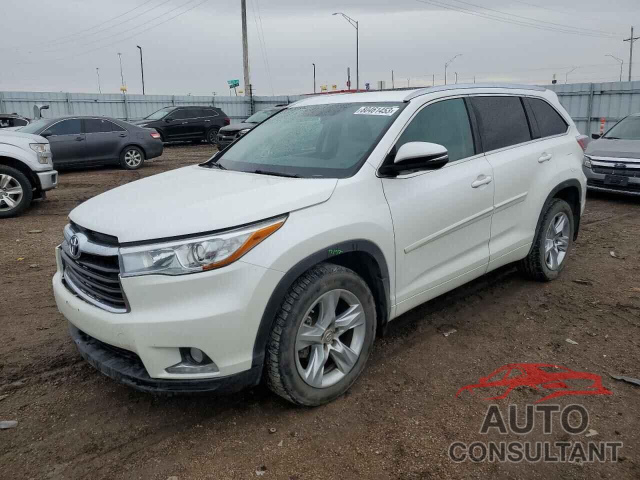 TOYOTA HIGHLANDER 2015 - 5TDDKRFH0FS200606