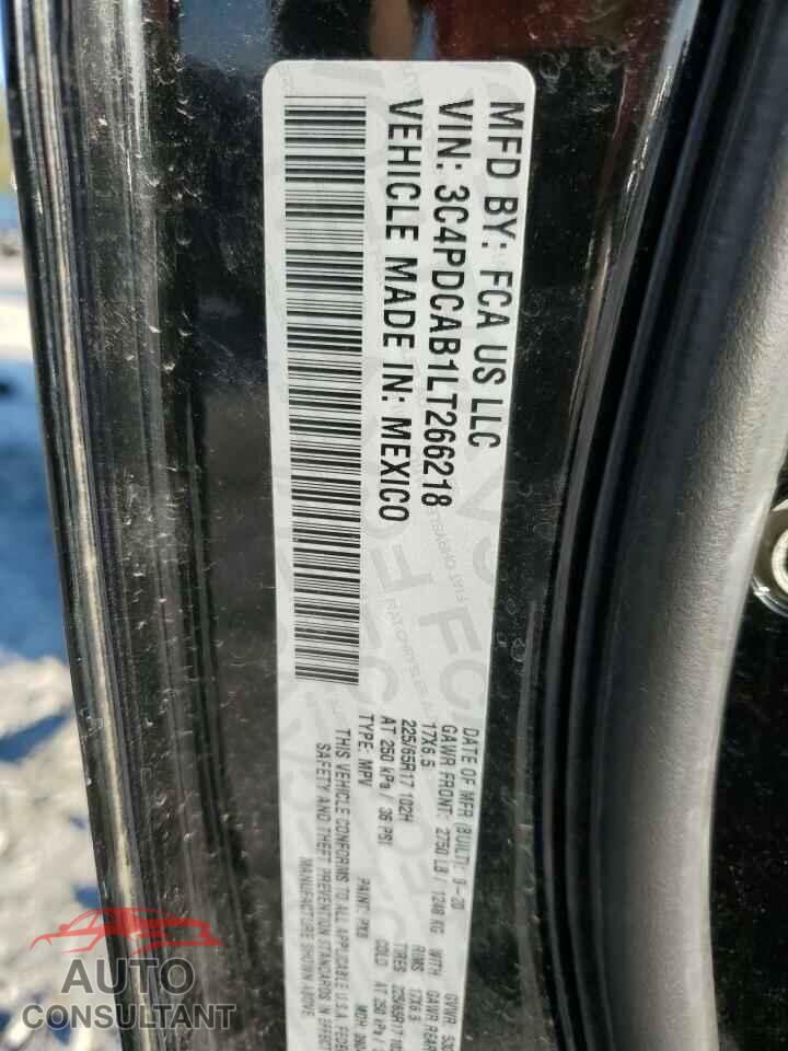 DODGE JOURNEY 2020 - 3C4PDCAB1LT266218
