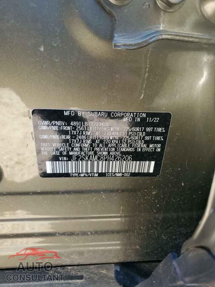 SUBARU FORESTER 2023 - JF2SKAMC8PH426206