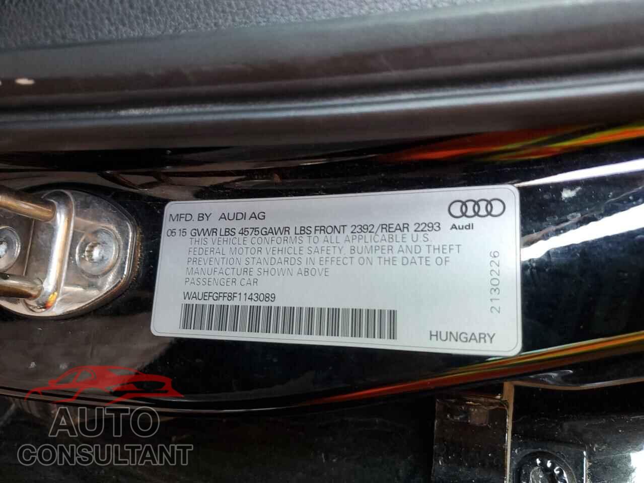AUDI A3 2015 - WAUEFGFF8F1143089