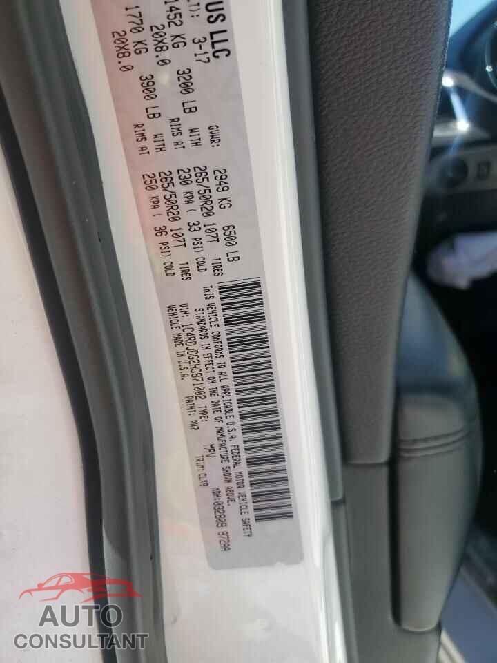 DODGE DURANGO 2017 - 1C4RDJDG2HC871002