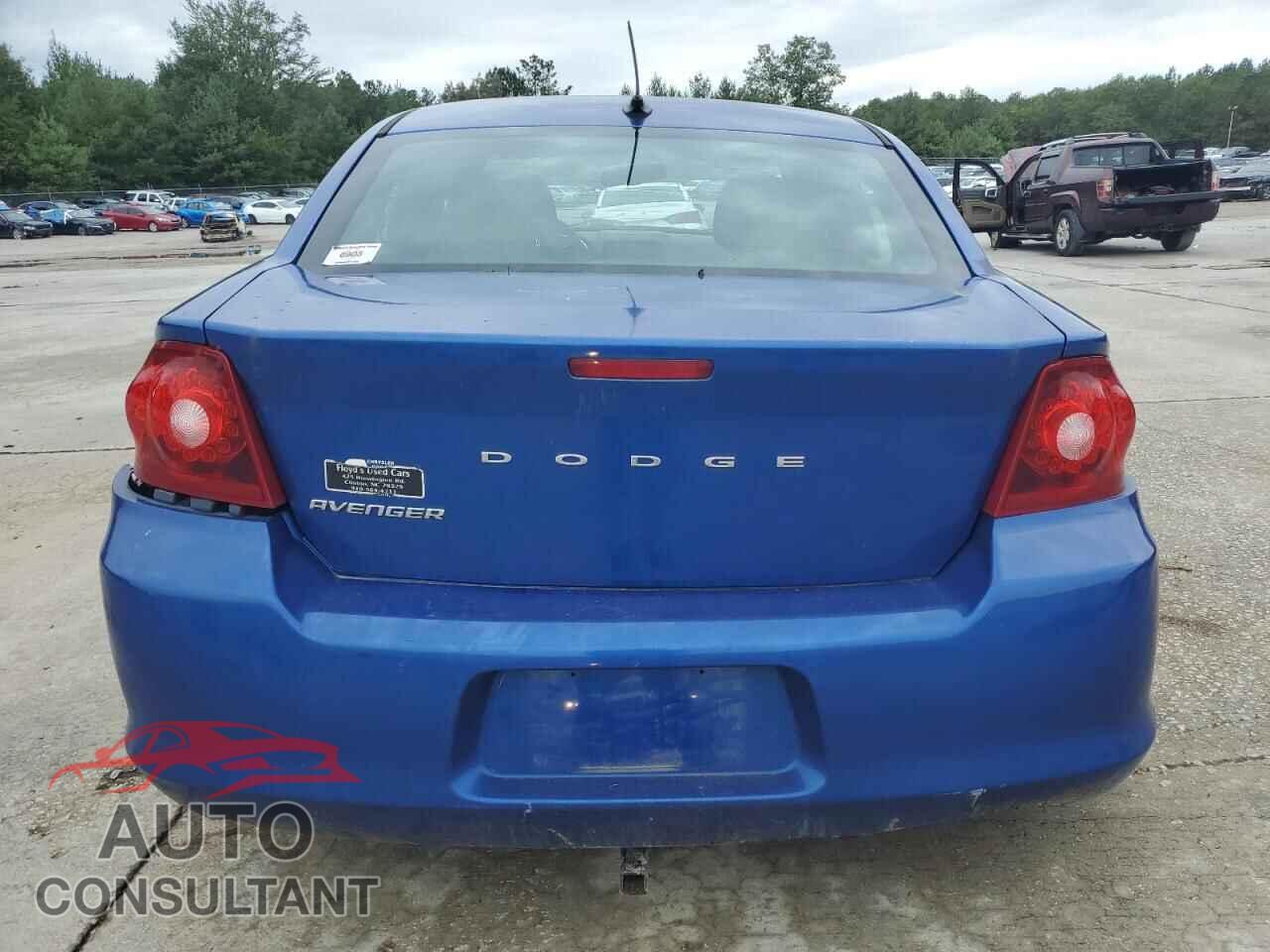DODGE AVENGER 2013 - 1C3CDZAB6DN507858