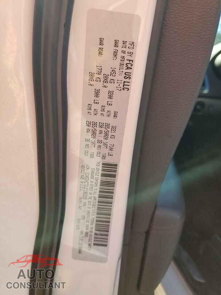 DODGE DURANGO 2018 - 1C4SDHCT2JC186335