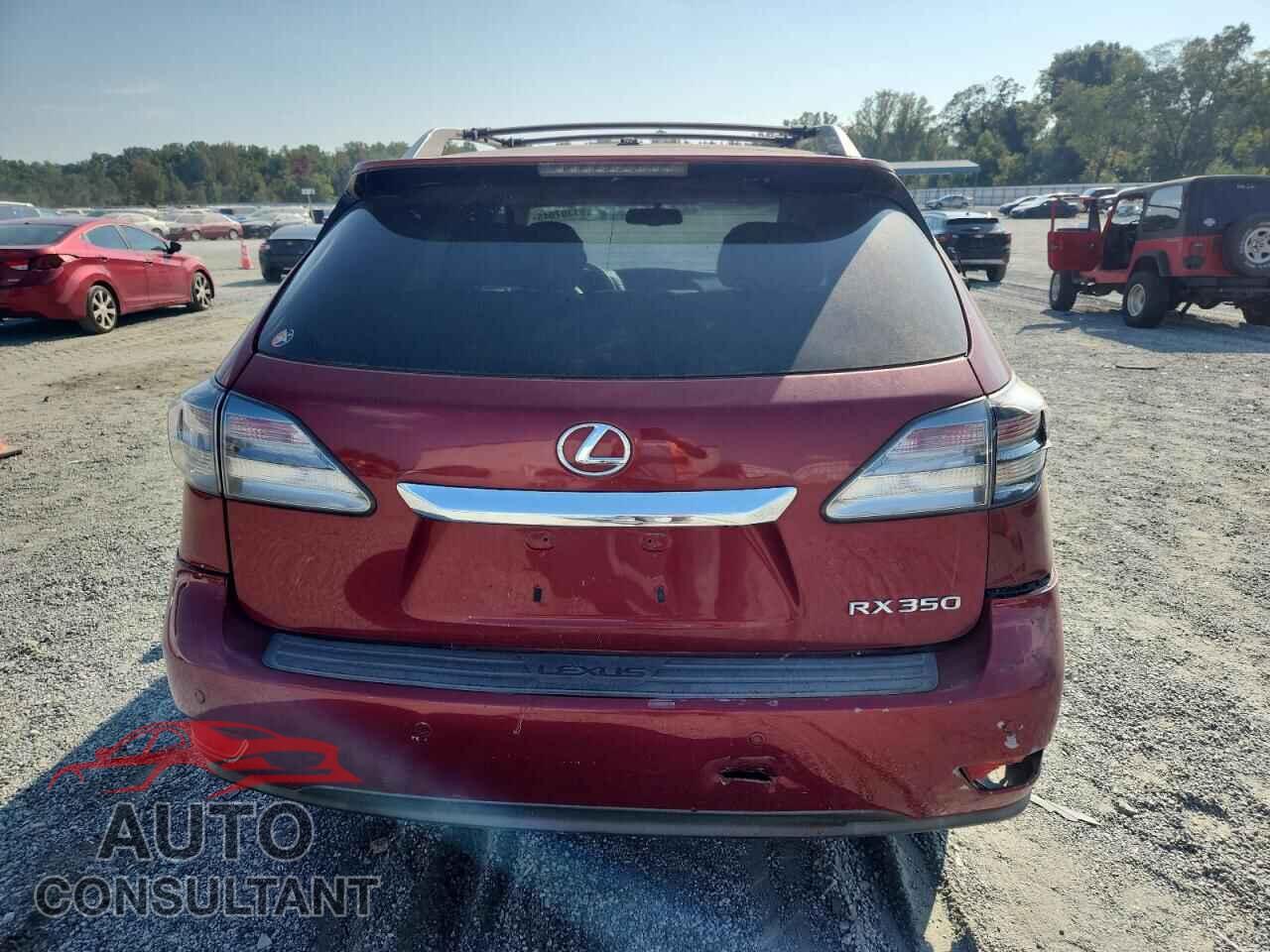 LEXUS RX350 2012 - 2T2BK1BA0CC146791