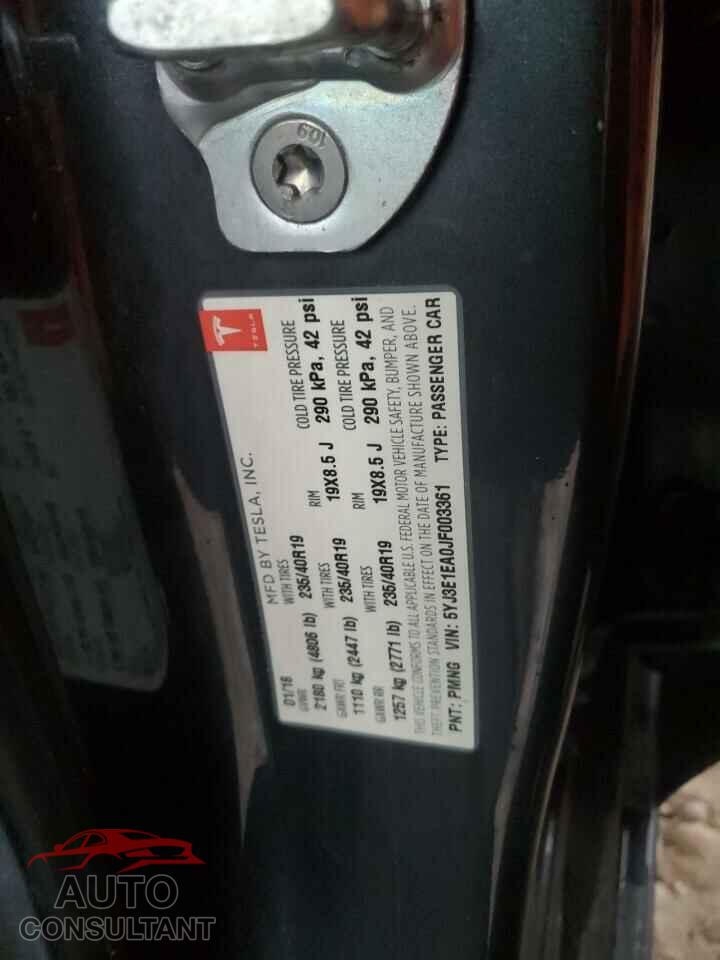 TESLA MODEL 3 2018 - 5YJ3E1EA0JF003361