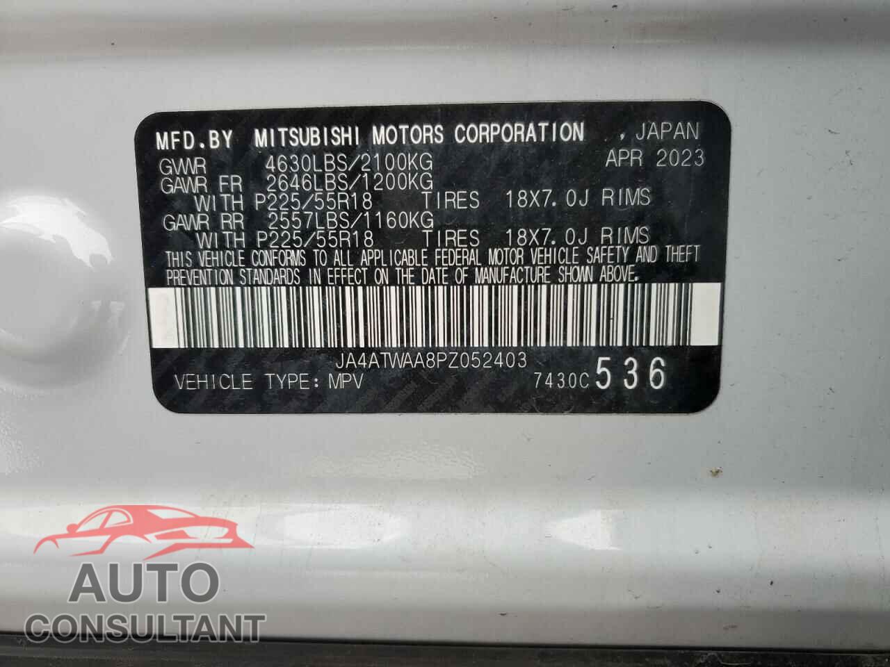 MITSUBISHI ECLIPSE 2023 - JA4ATWAA8PZ052403