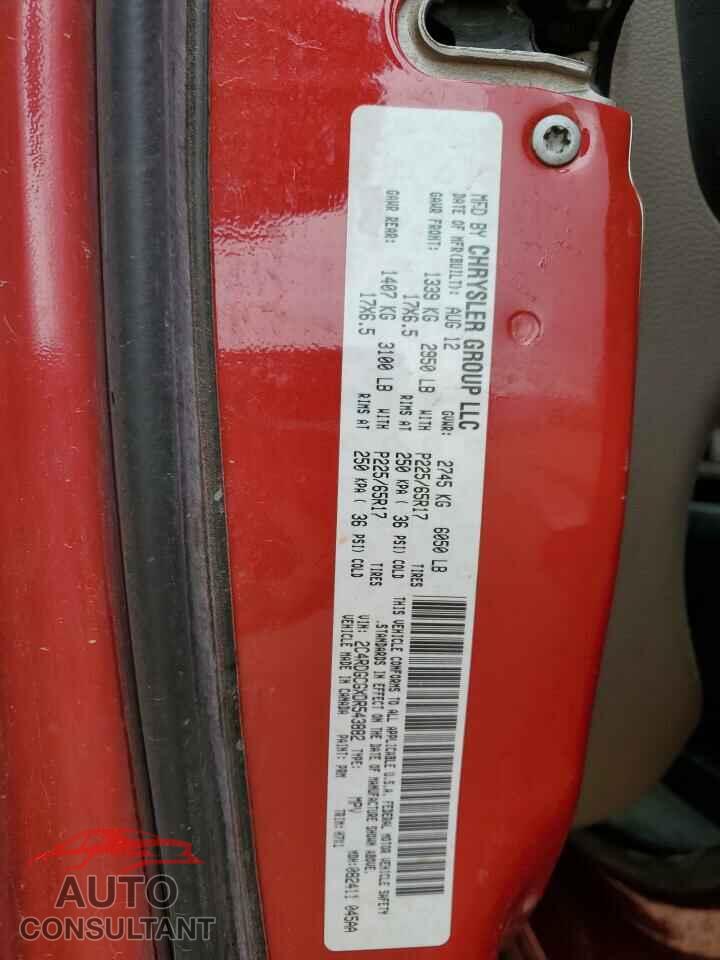 DODGE CARAVAN 2013 - 2C4RDGCGXDR543882