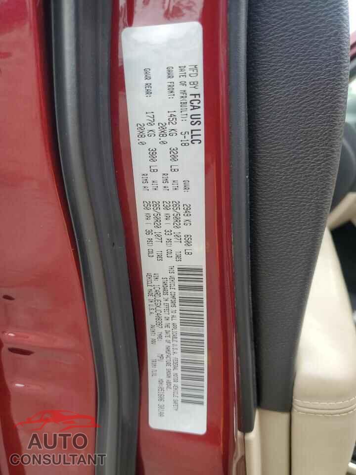 DODGE DURANGO 2018 - 1C4RDJEGXJC408397