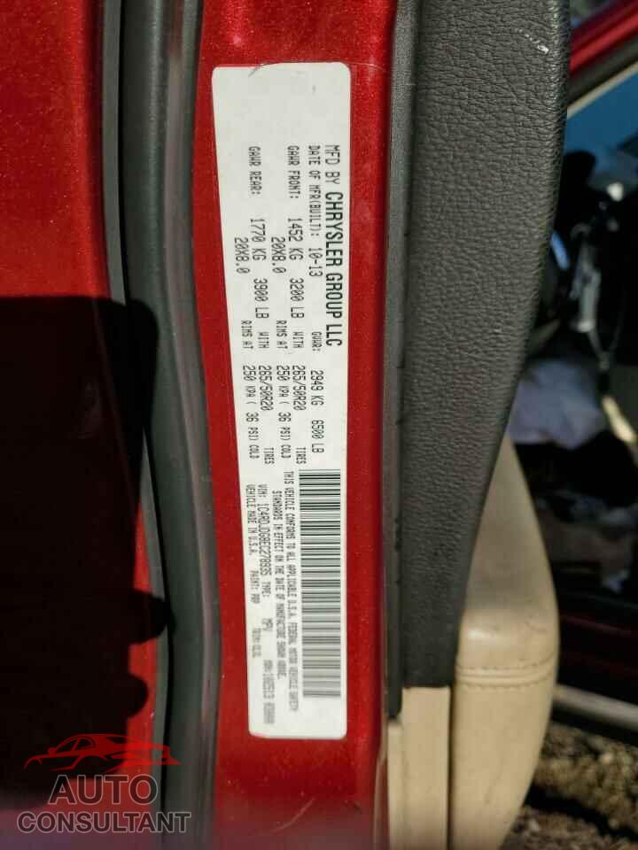 DODGE DURANGO 2014 - 1C4RDJDG8EC278935