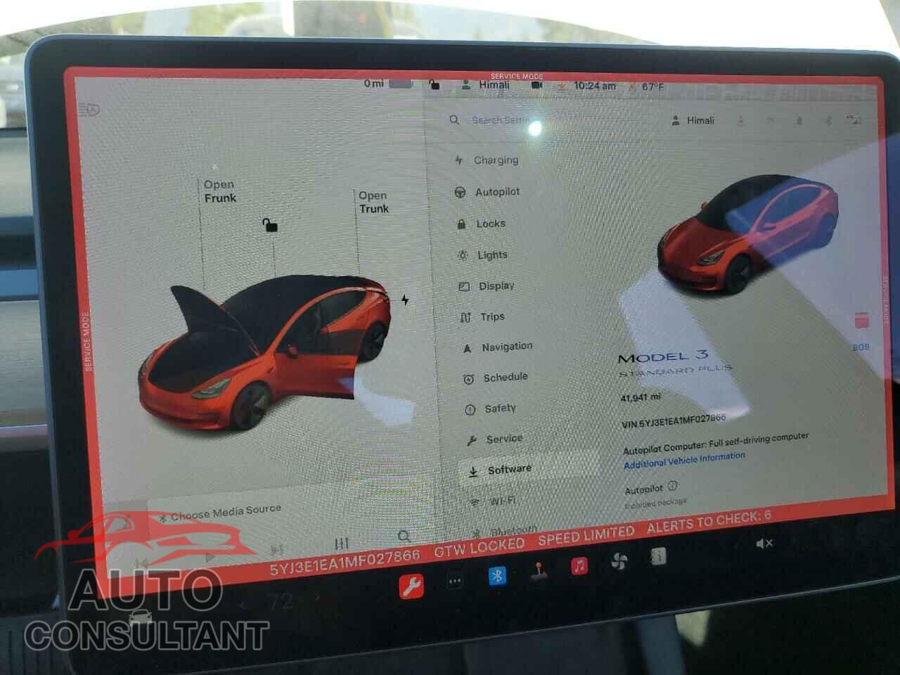 TESLA MODEL 3 2021 - 5YJ3E1EA1MF027866