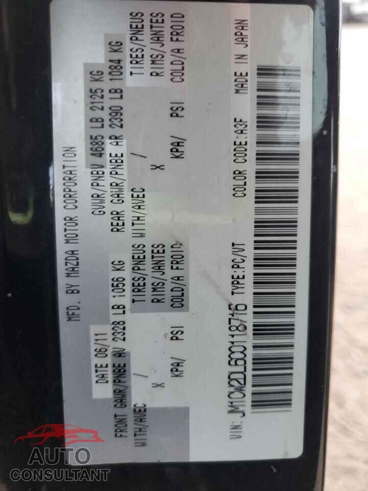 MAZDA 5 2012 - JM1CW2DL6C0118716