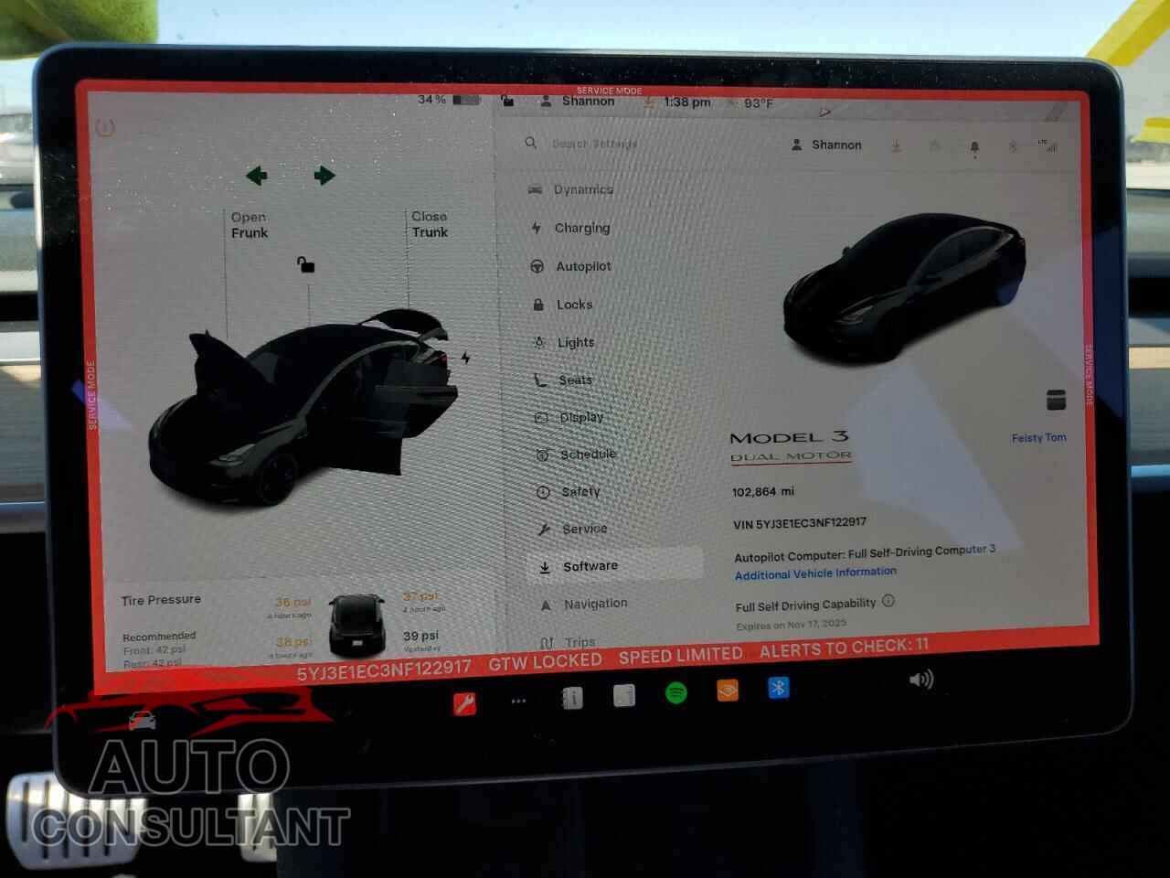 TESLA MODEL 3 2022 - 5YJ3E1EC3NF122917