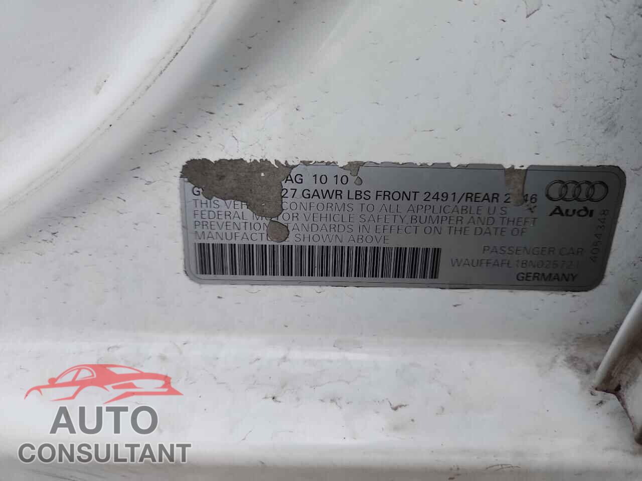 AUDI A4 2011 - WAUFFAFL1BN025721