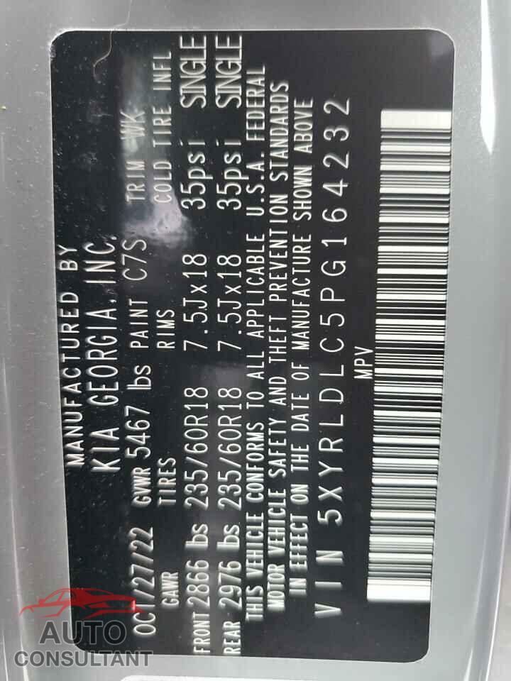 KIA SORENTO 2023 - 5XYRLDLC5PG164232