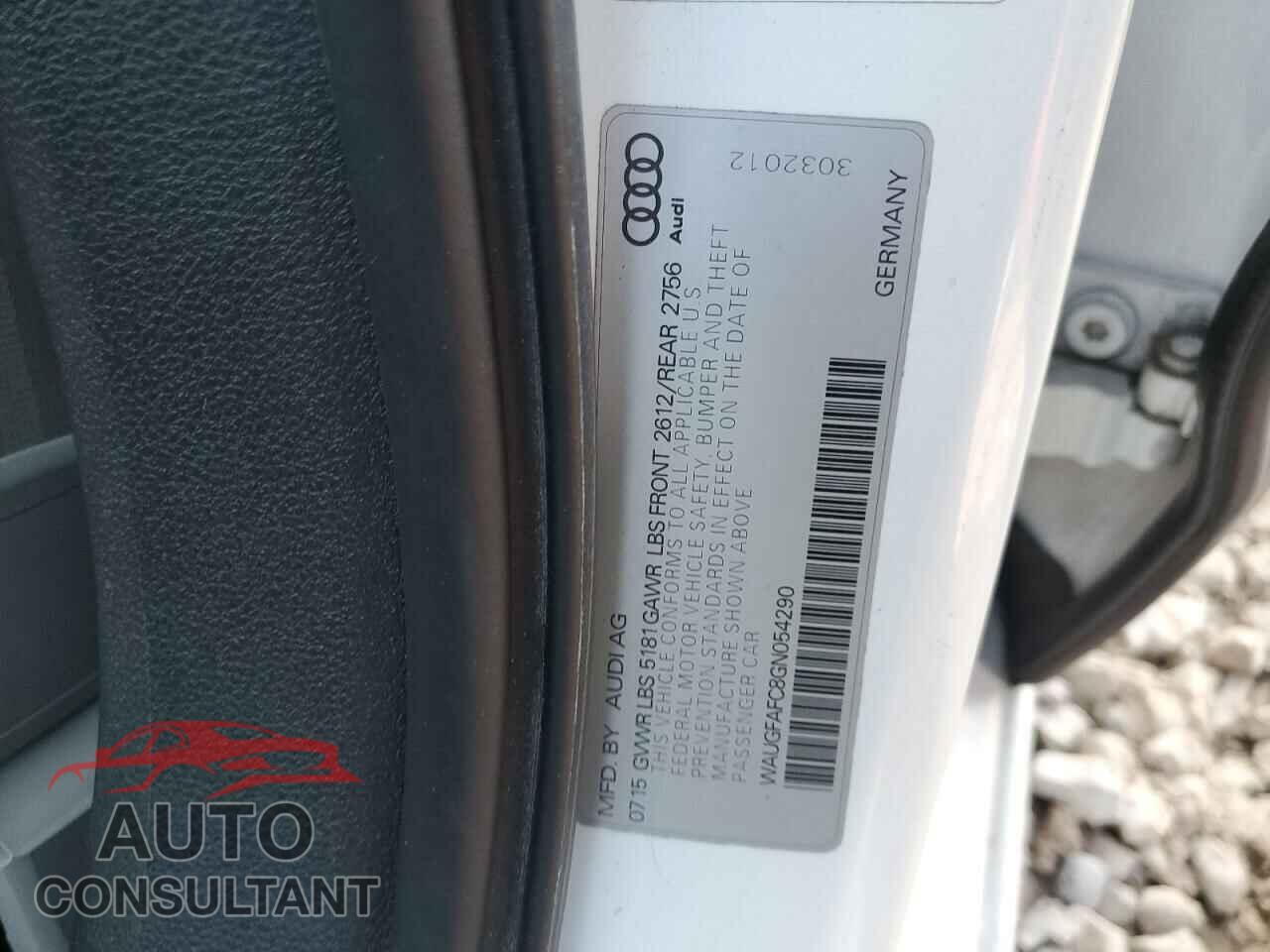AUDI A6 2016 - WAUGFAFC8GN054290