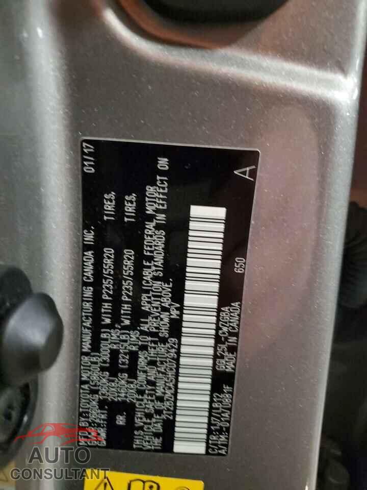 LEXUS RX350 2017 - 2T2BZMCA5HC079429