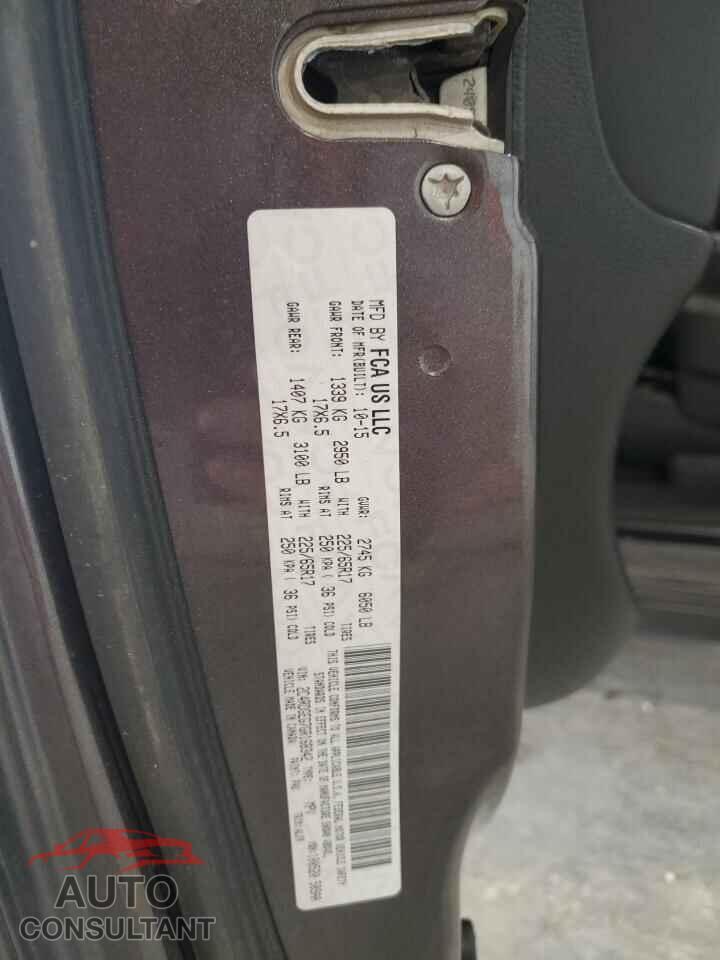 DODGE CARAVAN 2016 - 2C4RDGEG7GR168342
