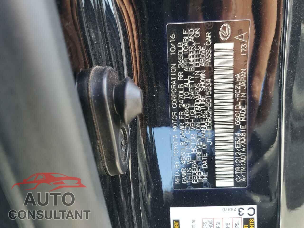 LEXUS RX350 2017 - JTHHE5BC2H5015234