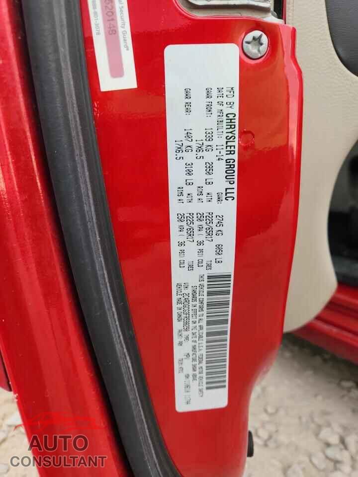 DODGE CARAVAN 2015 - 2C4RDGCG3FR598290