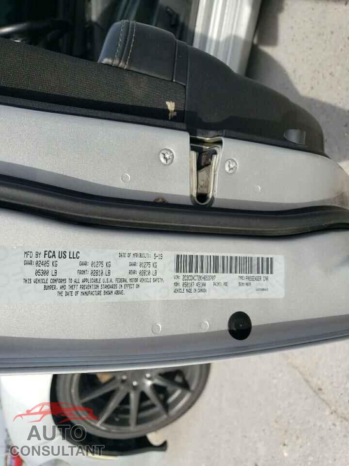 DODGE CHARGER 2019 - 2C3CDXCT2KH653707