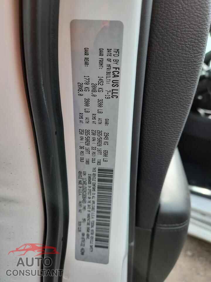DODGE DURANGO 2019 - 1C4RDJDG2KC836483