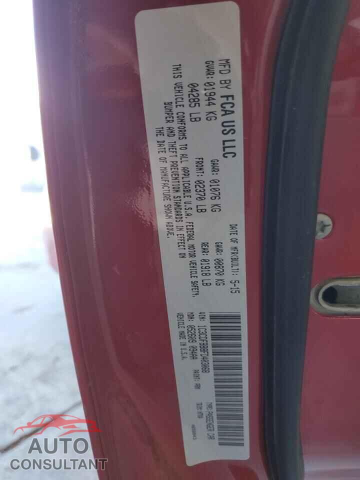 DODGE DART 2015 - 1C3CDFBB8FD403068