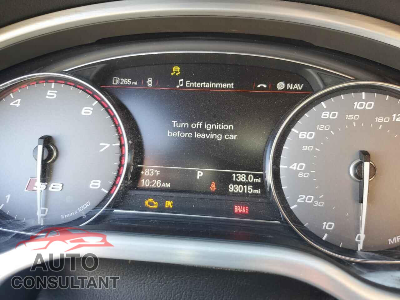 AUDI S8 2014 - WAUD2AFD4EN008329