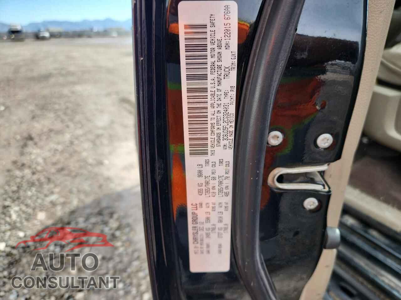 DODGE RAM 2500 2012 - 3C6UD5FL2CG324031