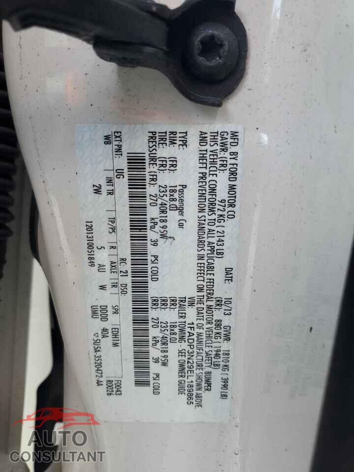 FORD FOCUS 2014 - 1FADP3N29EL189865