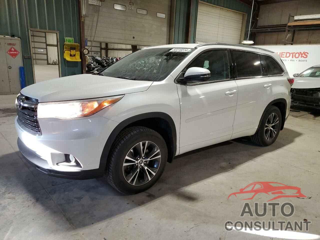 TOYOTA HIGHLANDER 2016 - 5TDJKRFH7GS231212