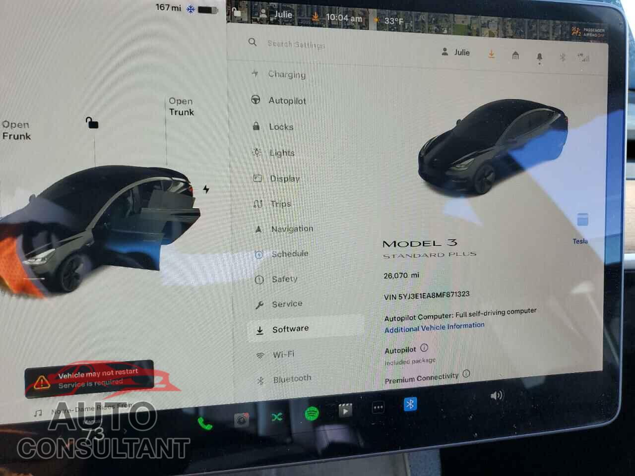 TESLA MODEL 3 2021 - 5YJ3E1EA8MF871323