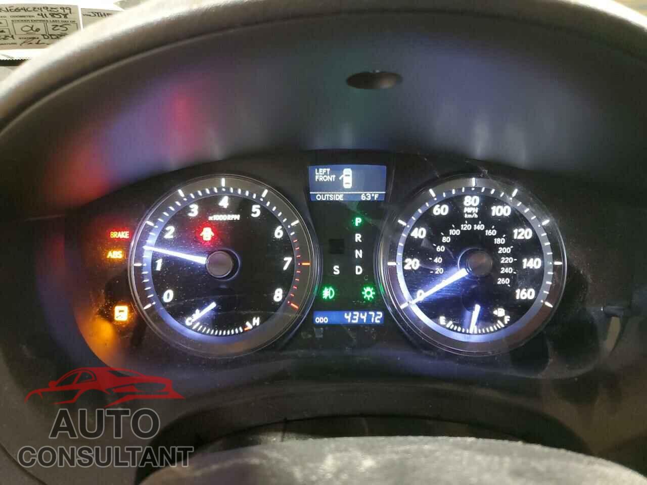 LEXUS ES350 2012 - JTHBK1EG4C2492599