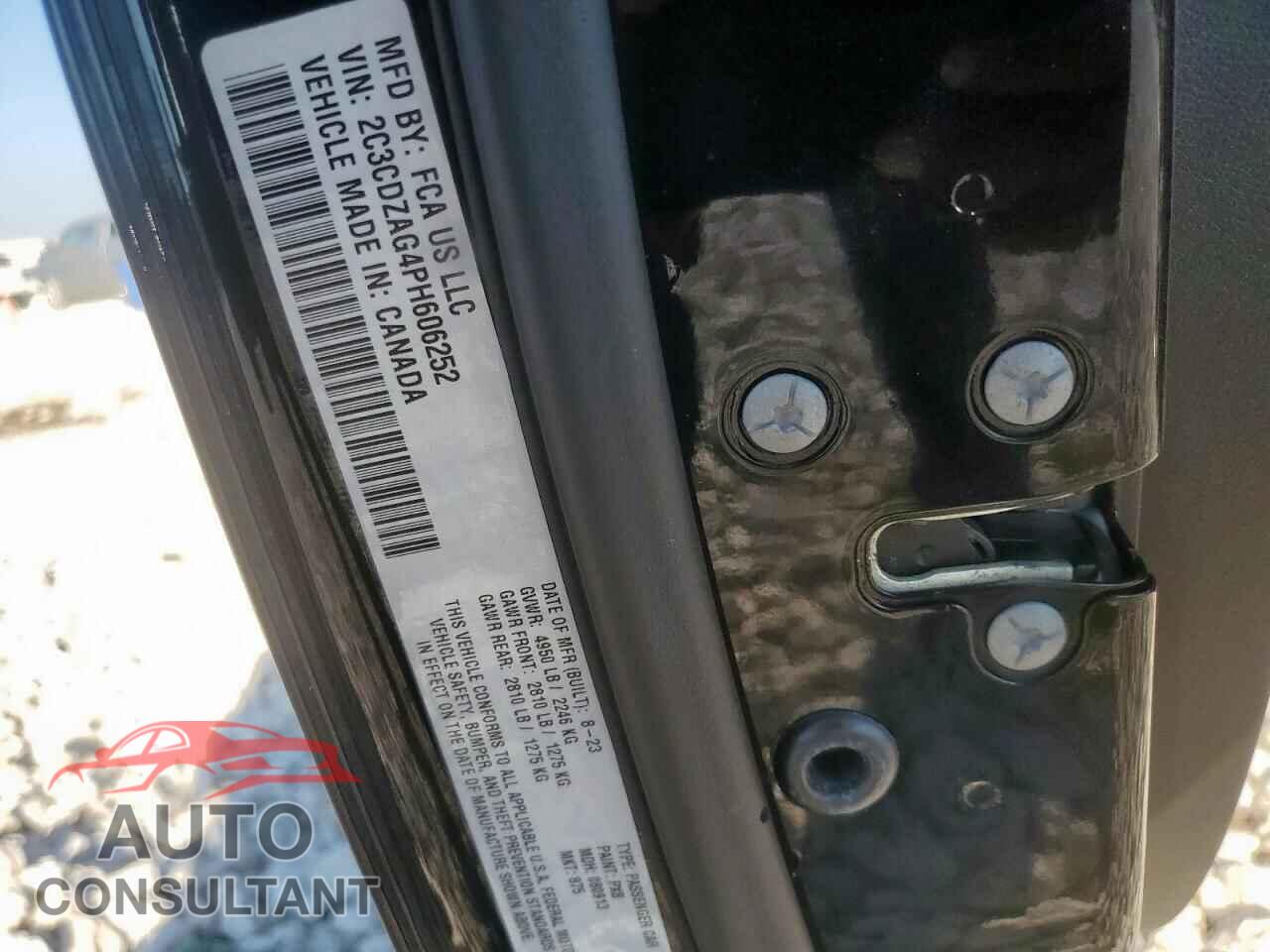 DODGE CHALLENGER 2023 - 2C3CDZAG4PH606252