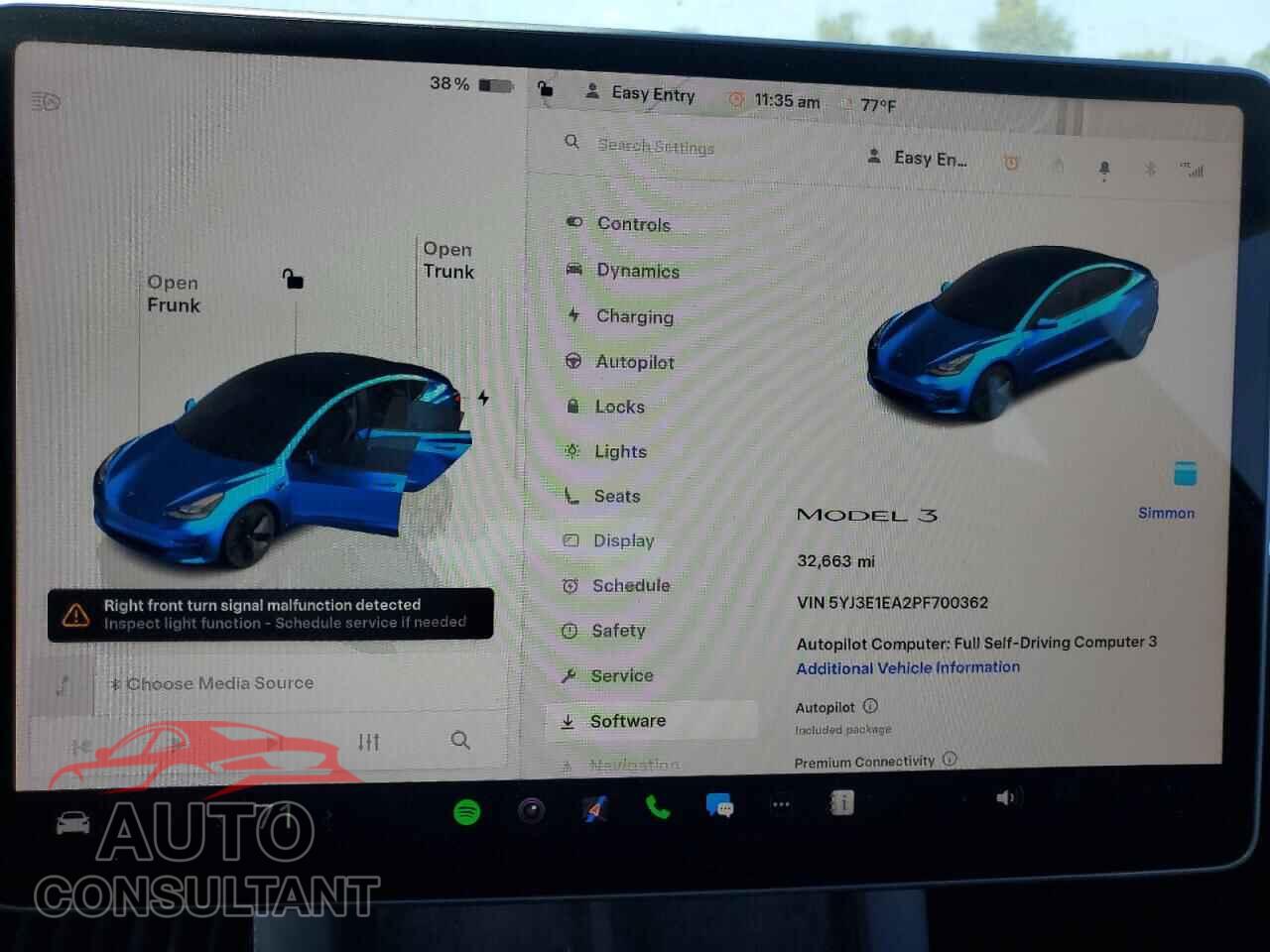 TESLA MODEL 3 2023 - 5YJ3E1EA2PF700362