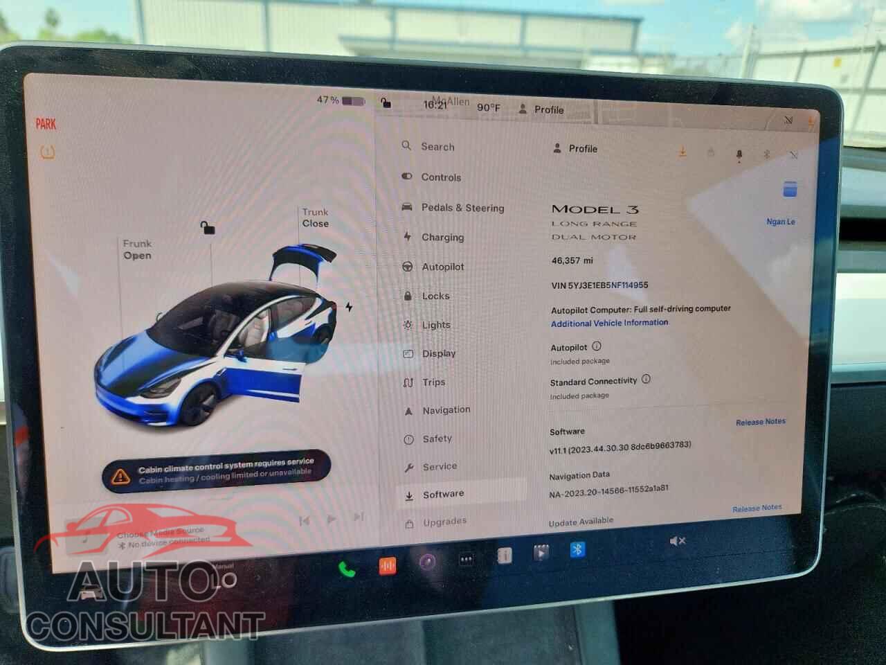 TESLA MODEL 3 2022 - 5YJ3E1EB5NF114955