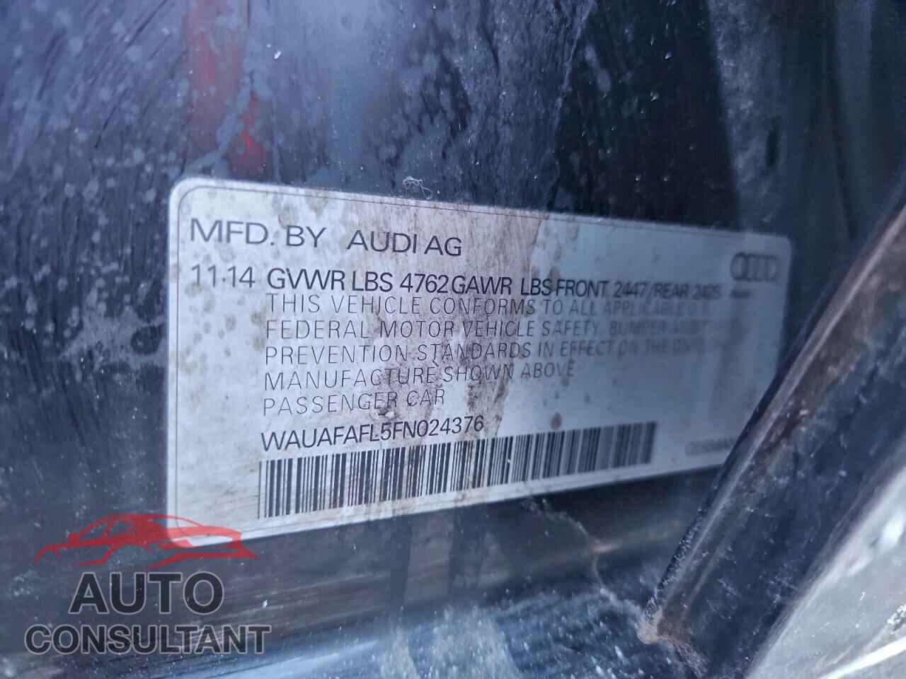 AUDI A4 2015 - WAUAFAFL5FN024376