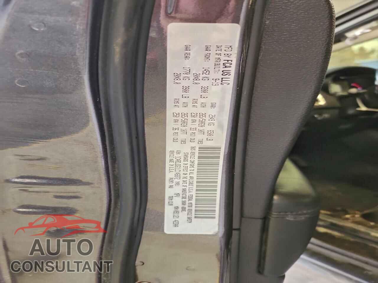 DODGE DURANGO 2020 - 1C4RDJDG1LC146872