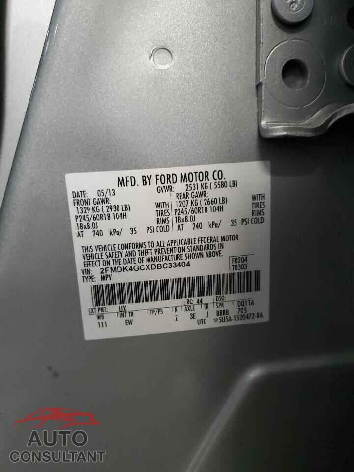 FORD EDGE 2013 - 2FMDK4GCXDBC33404