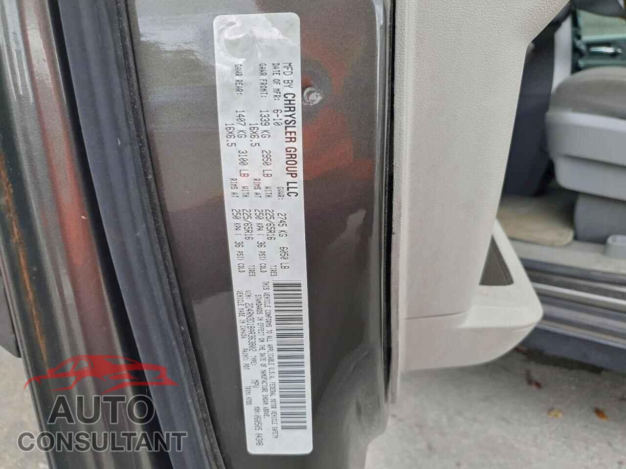 DODGE CARAVAN 2010 - 2D4RN3D18AR363802