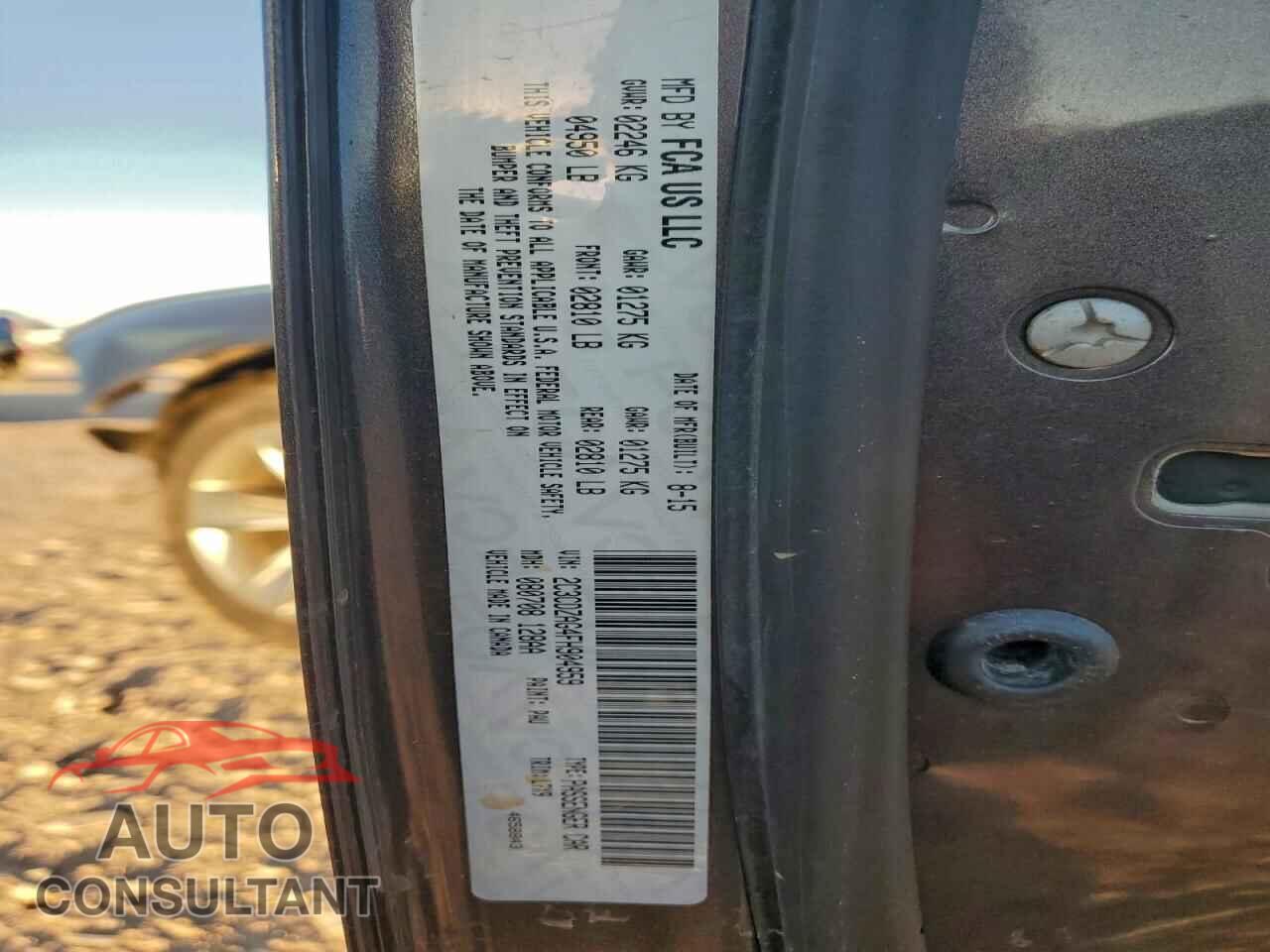 DODGE CHALLENGER 2015 - 2C3CDZAG4FH904959