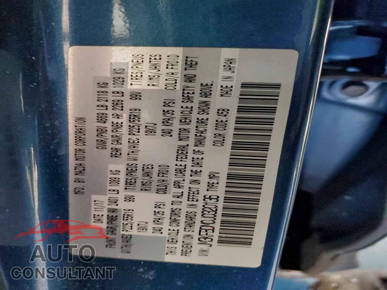 MAZDA CX-5 2018 - JM3KFBDM0J0320136