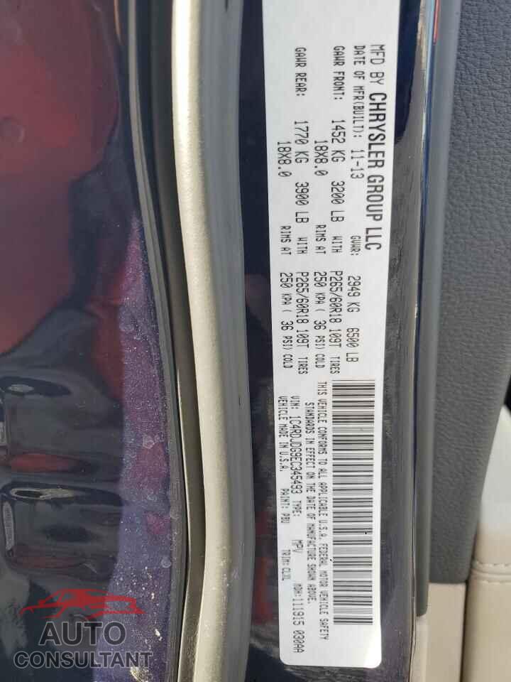 DODGE DURANGO 2014 - 1C4RDJDG9EC345493