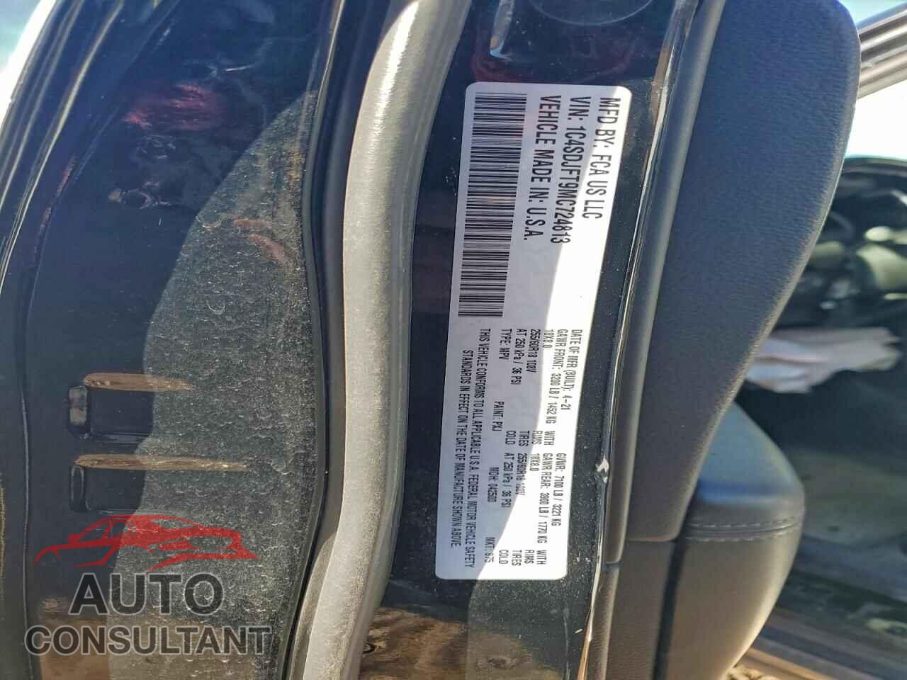 DODGE DURANGO 2021 - 1C4SDJFT9MC724813
