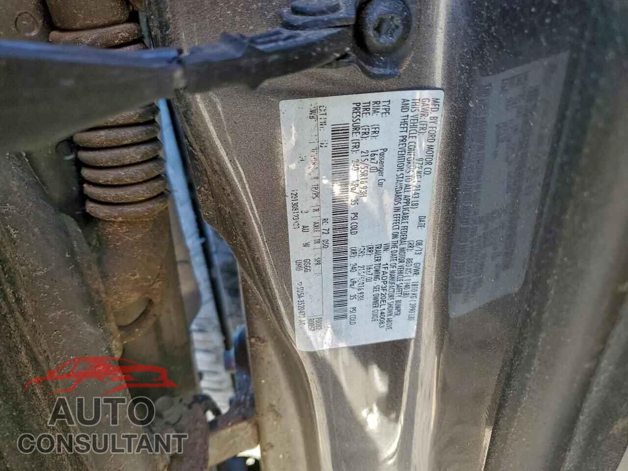 FORD FOCUS 2014 - 1FADP3F20EL140083
