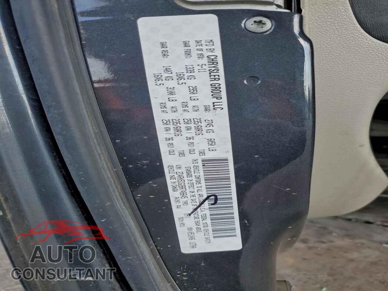 DODGE CARAVAN 2011 - 2D4RN5DG2BR748645