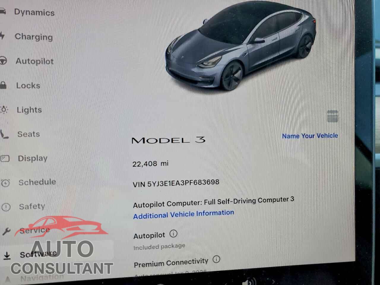 TESLA MODEL 3 2023 - 5YJ3E1EA3PF683698