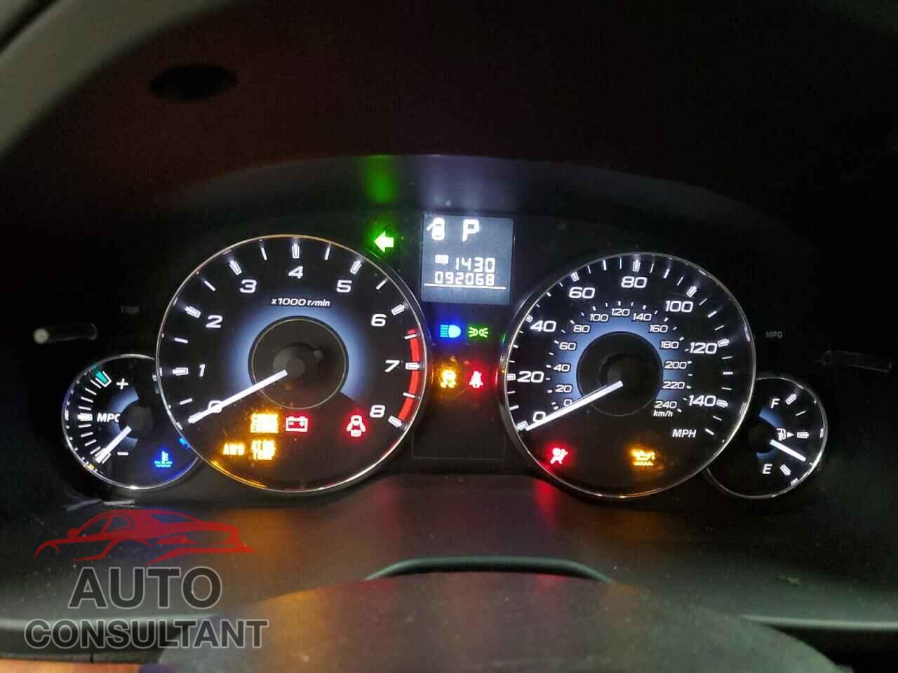 SUBARU OUTBACK 2011 - 4S4BRBKC0B3377457